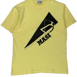 Masi Hanes Single Stitch T-Shirt - Large Yellow Cotton