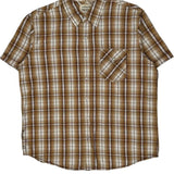 Levis Checked Short Sleeve Shirt - XL White Cotton