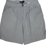 Polo By Ralph Lauren Striped Chino Shorts - 32W 8L Blue Cotton