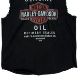 Motorcycles Harley Davidson Graphic Short Sleeve Shirt - 2XL Black Cotton