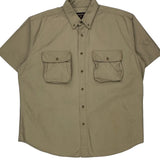 Woolrich Short Sleeve Shirt - XL Khaki Cotton