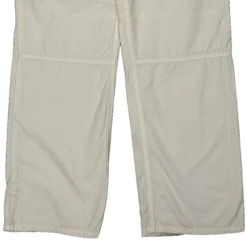 Armani Exchange Cargo Cargo Trousers - 34W 31L Cream Cotton