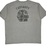 Carhartt T-Shirt - 2XL Grey Cotton Blend