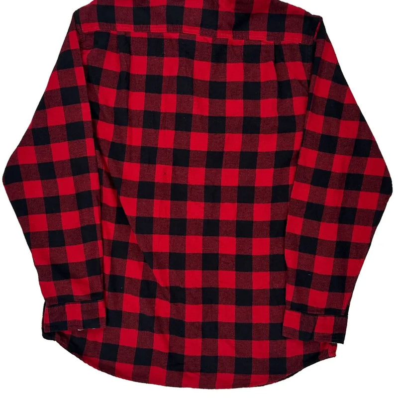 Lee Checked Flannel Shirt - XL Black Cotton