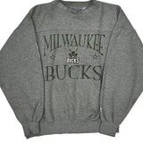 Milwaukee Bucks Lee Sport Nba Sweatshirt - Large Gray Cotton