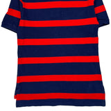 Age 10-12 Polo By Ralph Lauren Striped Polo Shirt - Medium Red Cotton