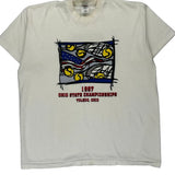 Ohio State Championships Fruit Of The Loom Graphic T-Shirt - 2XL White Cotton Blend