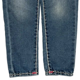 Age 5 True Religion Contrast Stitch Jeans - 2XS Blue Denim