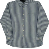 Tommy Hilfiger Striped Shirt - Large Blue Cotton