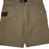 Wrangler Carpenter Shorts - 36W 10L Khaki Cotton