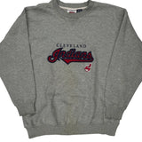 Cleveland Indians Crable Graphic Sweatshirt - Large Grey Cotton Blend