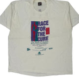 Race For The Cure Fruit Of The Loom Single Stitch T-Shirt - 2XL White Cotton Blend
