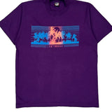 Made In USA Single Stitch Las Vegas Screen Stars T-Shirt - XL Purple Cotton Blend