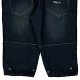 Krobar Cargo Denim Shorts - 36W 14L Dark Wash Cotton
