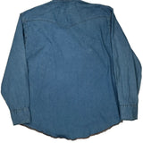 Wrangler Shirt - 2XL Blue Cotton