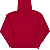 Tommy Jeans Spellout Hoodie - Small Red Cotton