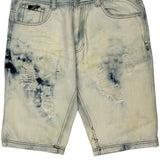Switch Denim Shorts - 32W 11L Acid Wash Denim