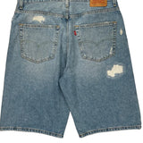 Levis Denim Shorts - 36W 12L Light Wash Cotton