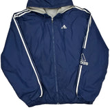 Adidas Windbreaker - 2XL Blue Polyester