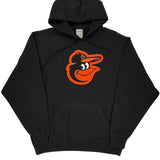 Baltimore Orioles Mlb Hoodie - Large Black Cotton