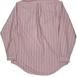 Ralph Lauren Striped Shirt - Large Pink Cotton