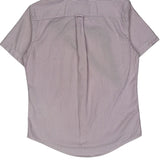 Tommy Hilfiger Striped Short Sleeve Shirt - Medium Pink Cotton