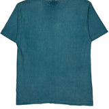 Blank Single Stitch T-Shirt - Large Blue Cotton