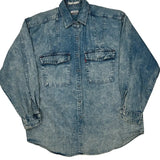 Levis Oversized Denim Shirt - Large Light Wash Cotton