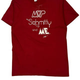 Mvp Schmitty And Me Hanes Graphic T-Shirt - Large Red Cotton Blend