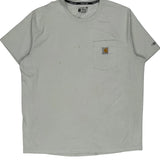 Carhartt T-Shirt - XL White Cotton