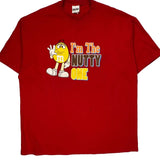 Nutty One M&M Graphic T-Shirt - 2XL Red Cotton