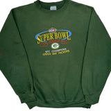 Green Bay Packers Logo 7 Nfl Sweatshirt - Large Green Cotton Blend