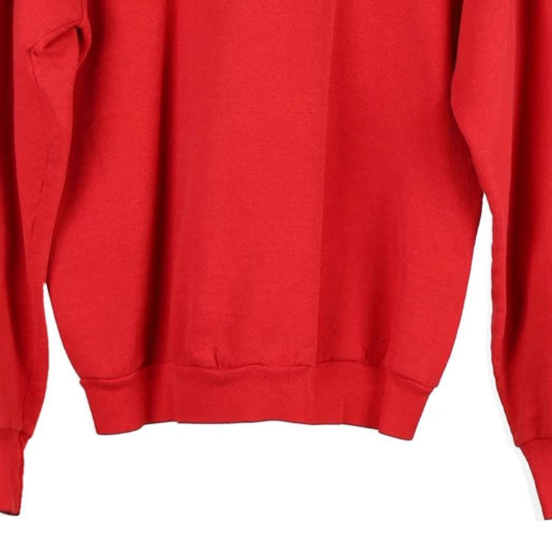 Unbranded Sweatshirt - Large Red Cotton Blend