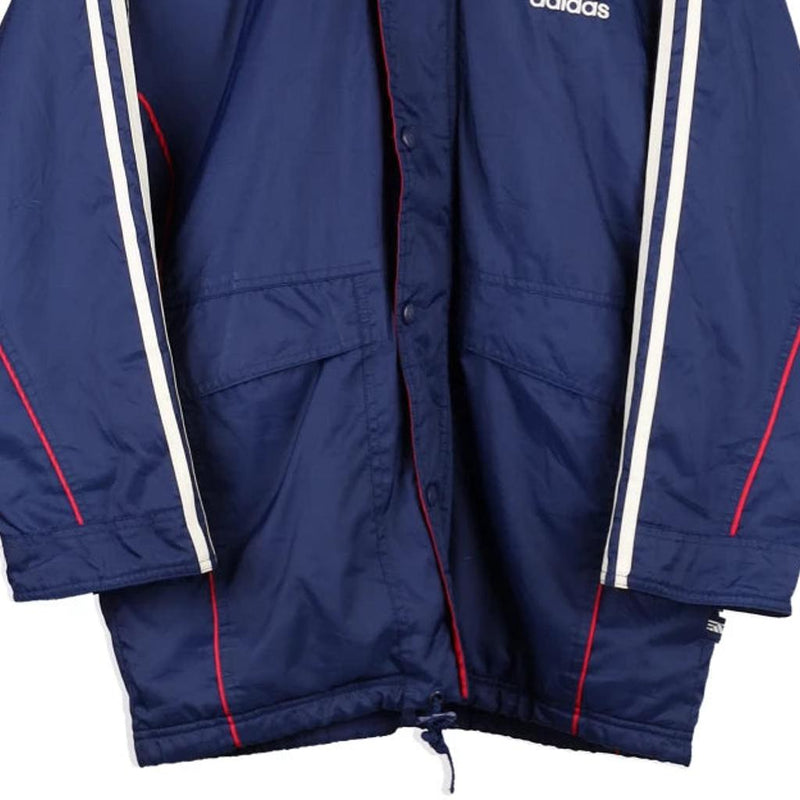 Age 16-18 Adidas Jacket - XL Navy Nylon