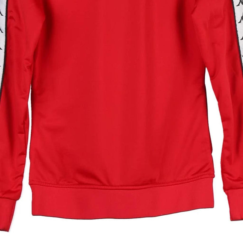 Age 10-12 Kappa Track Jacket - Small Red Polyester