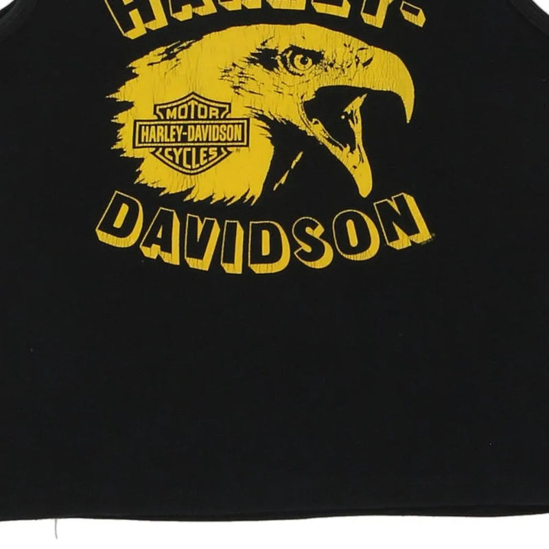 Vintage black Atlanta Georgia Harley Davidson Top - womens small