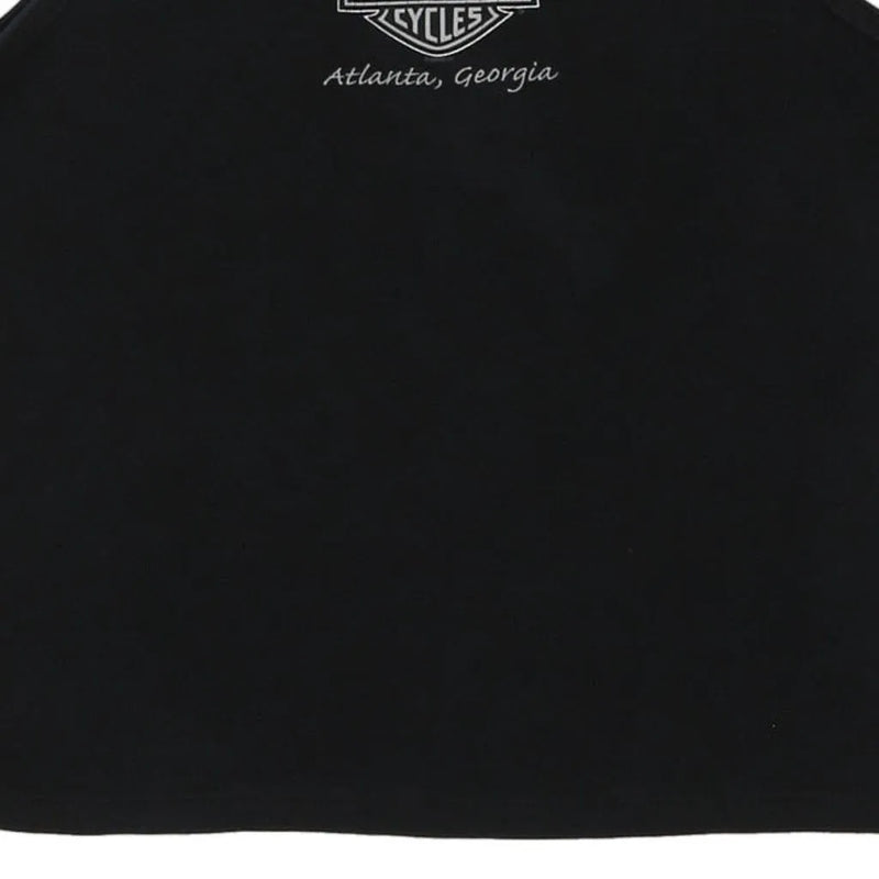 Vintage black Atlanta Georgia Harley Davidson Top - womens small