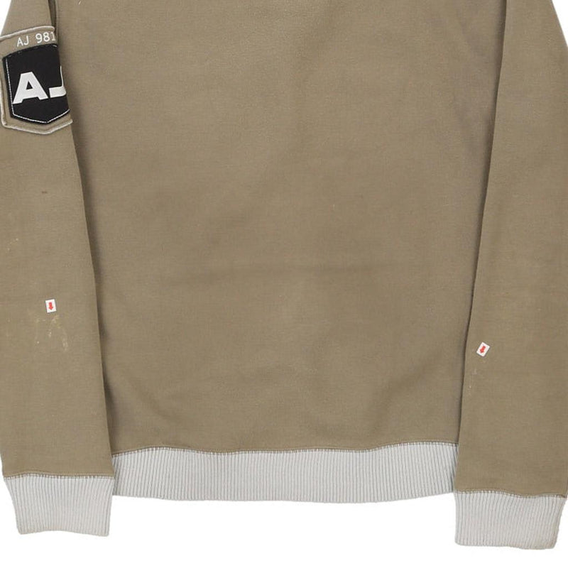 Armani Jeans Sweatshirt - Medium Khaki Cotton