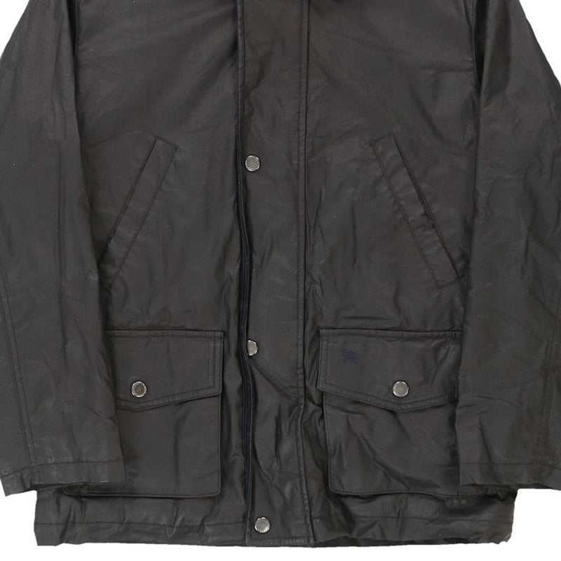 Vintage black Age 15 Burberry London Wax Jacket - boys large