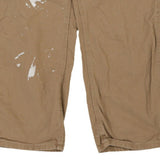 Paint Splattered Carhartt Carpenter Trousers - 31W 30L Brown Cotton