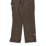 Carhartt Carpenter Trousers - 34W 30L Khaki Cotton