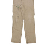 Paint Splattered Carhartt Trousers - 38W 34L Beige Cotton