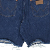 Wrangler Denim Shorts - 32W 7L Blue Cotton