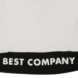 Vintage white Best Company T-Shirt - womens medium