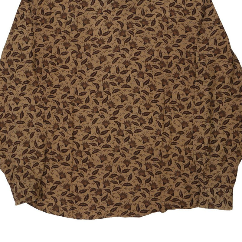 Vintage brown Byblos Patterned Shirt - mens x-large