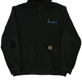 Carhartt Hoodie - Large Black Cotton Blend