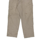 Wrangler Carpenter Trousers - 36W 30L Beige Cotton