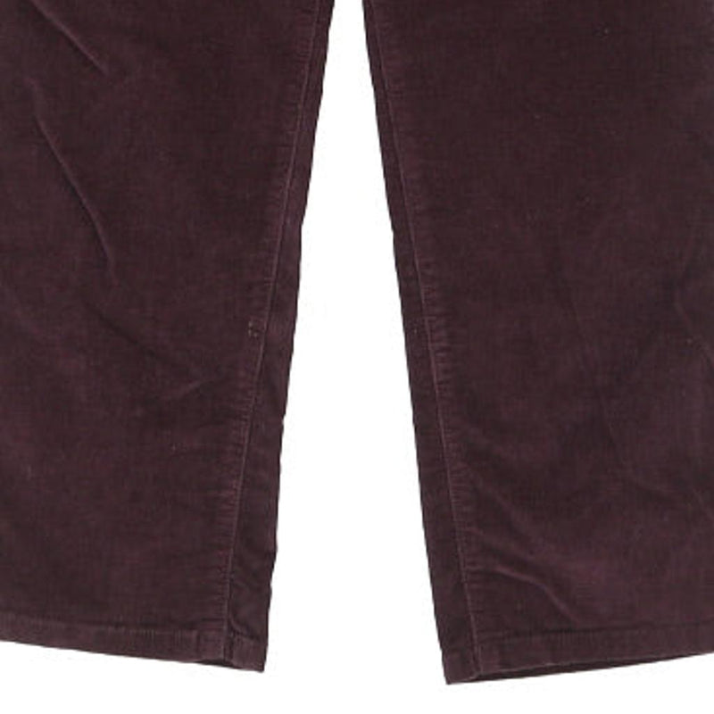 Calvin Klein Jeans Cord Trousers - 34W UK 12 Purple Cotton