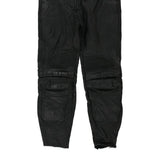 Biker Raberg Trousers - 32W UK 14 Black Leather