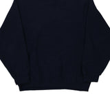Blank Fruit Of The Loom Sweatshirt - Large Navy Cotton Blend